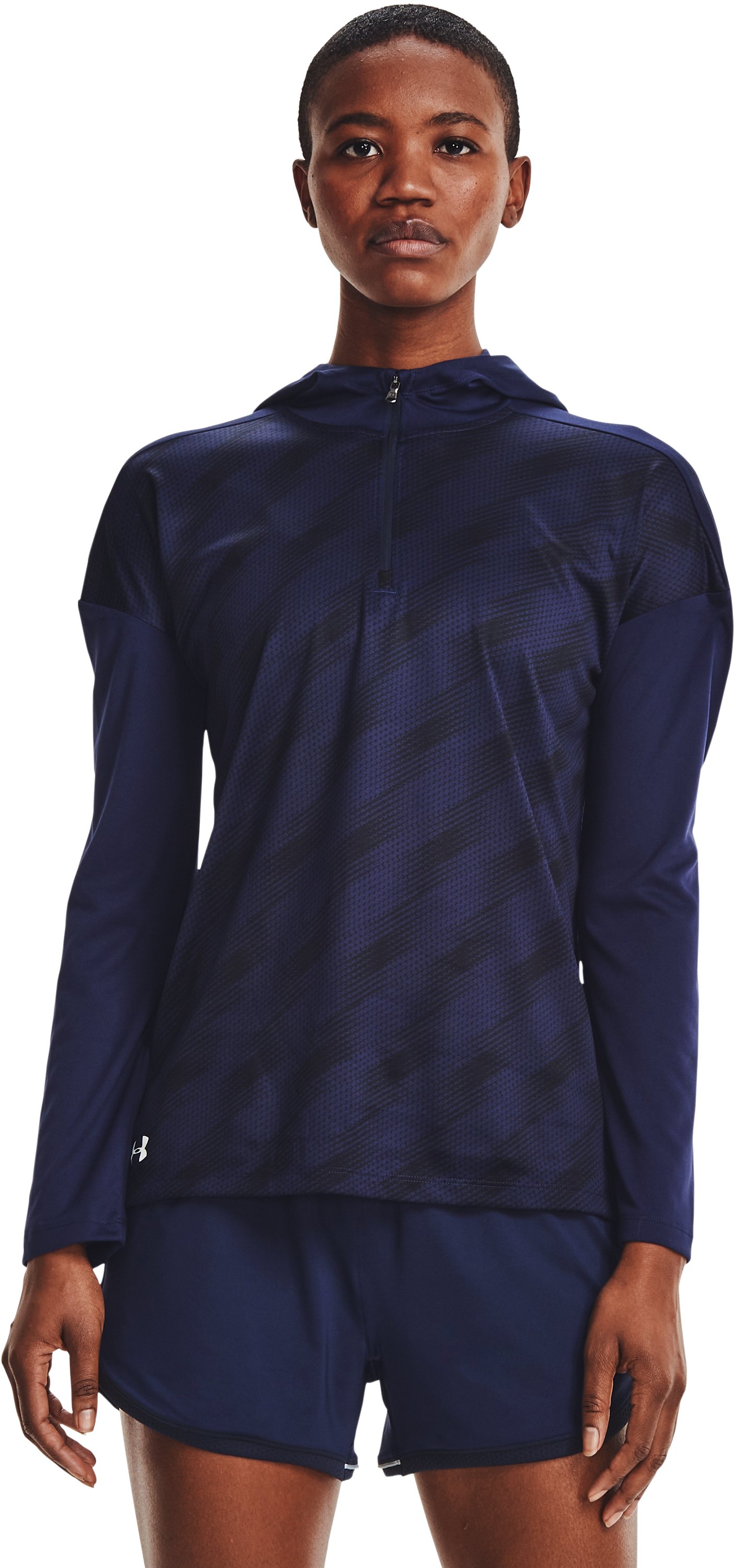 Women's UA Locker Emboss Zip Hoodie, custom hoodie or sweatshirt with logo imprint 3