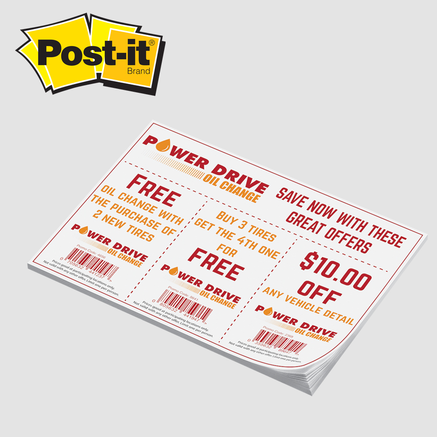 Post-it® Custom Printed Notes - 6 x 8 1