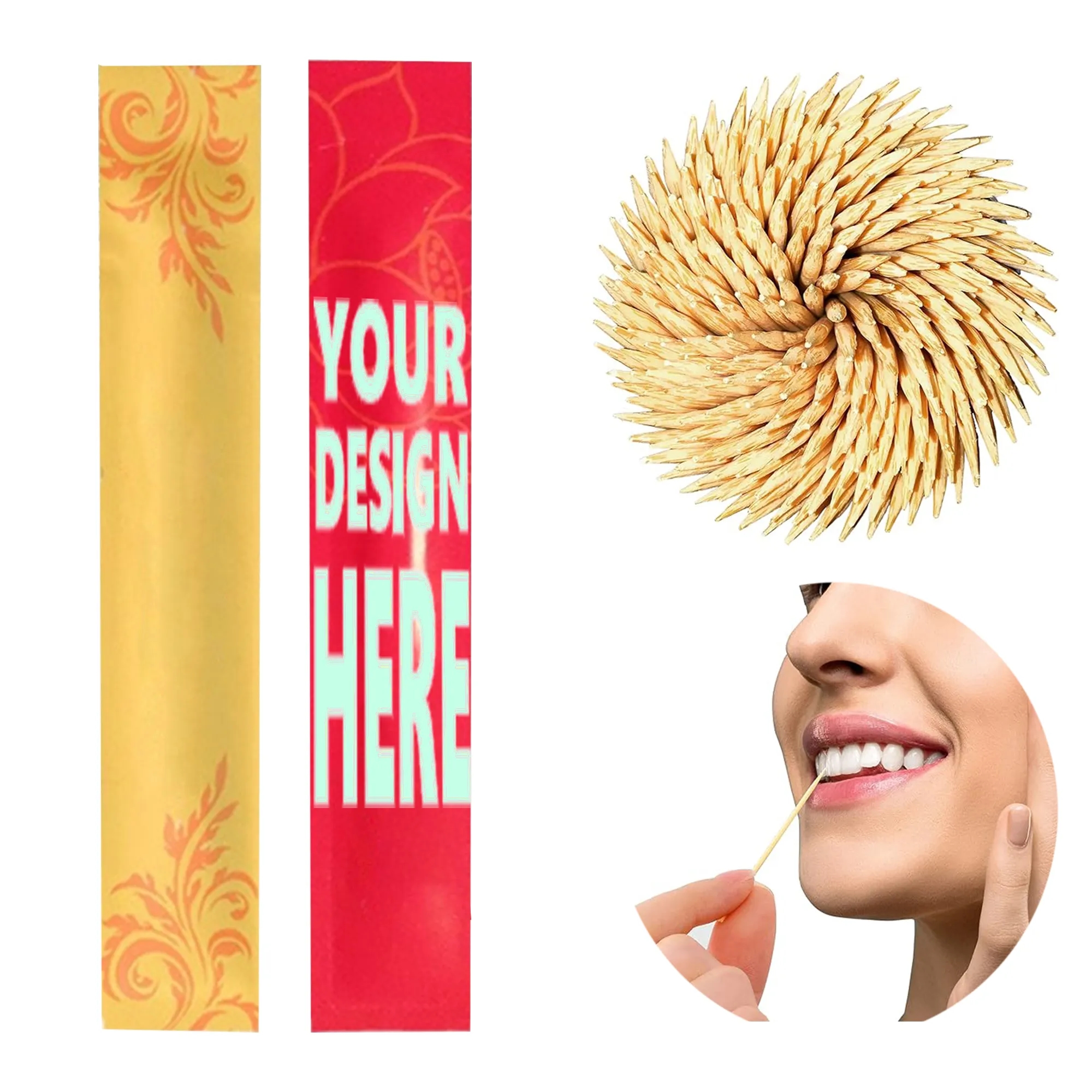 Disposable Toothpick Single Tip Independent Pouch 1
