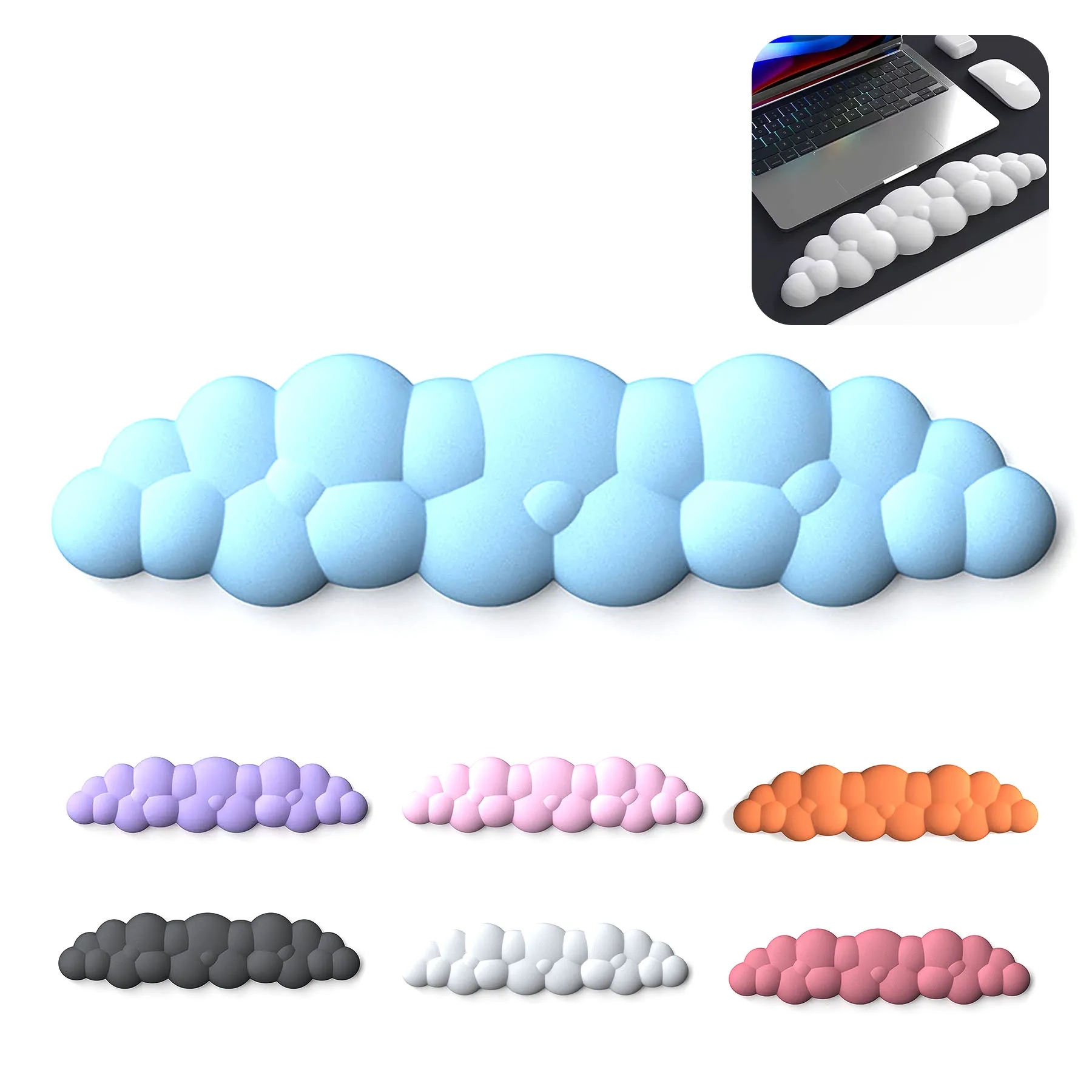 Cloud Wrist Mouse Pad 1