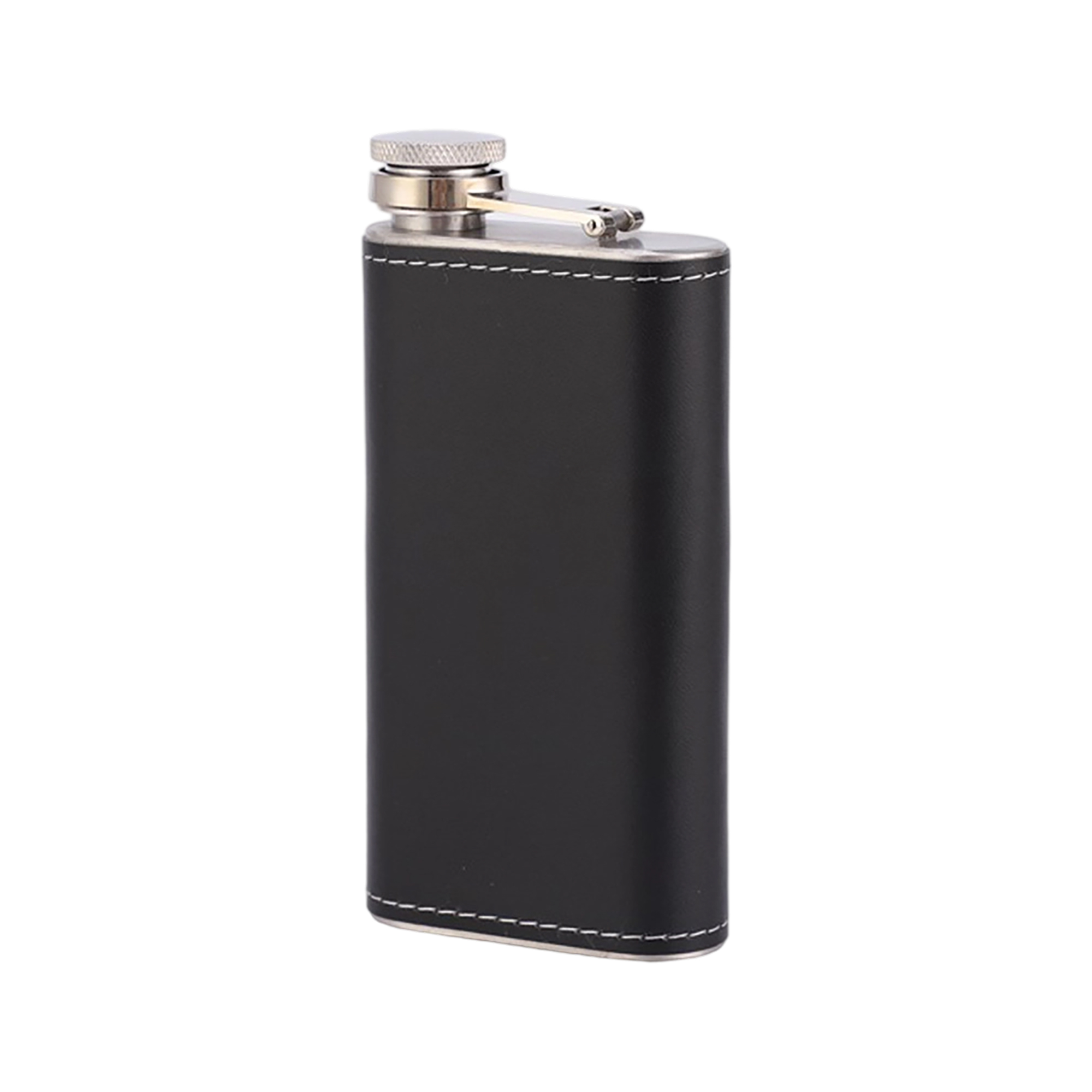 Stainless Steel Hip Vessel With PU Wrap 5 Ounce Capacity 6