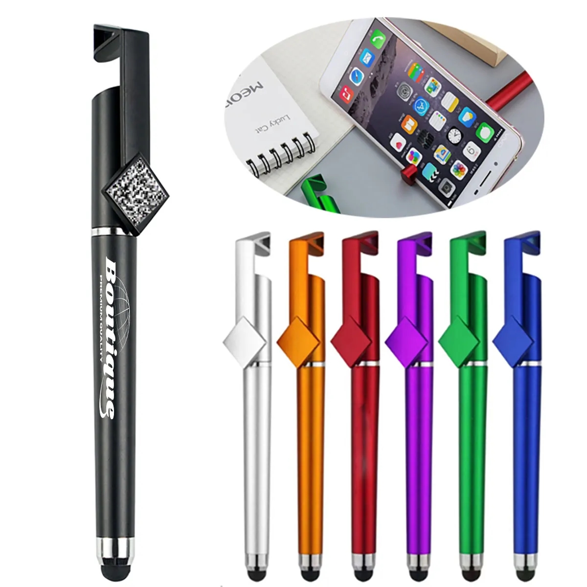 Stylus With Phone Stand holder Multifunction Ballpoint Pen 3