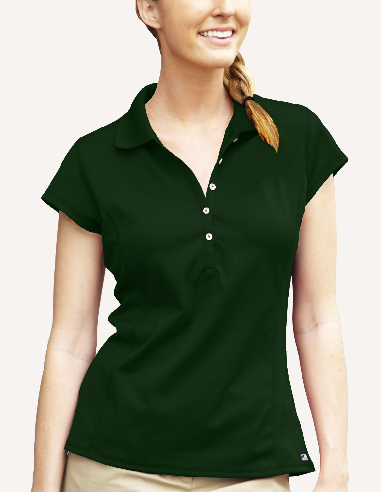 Ladies' Galactic Micro Pique Solid Polo Shirt 2