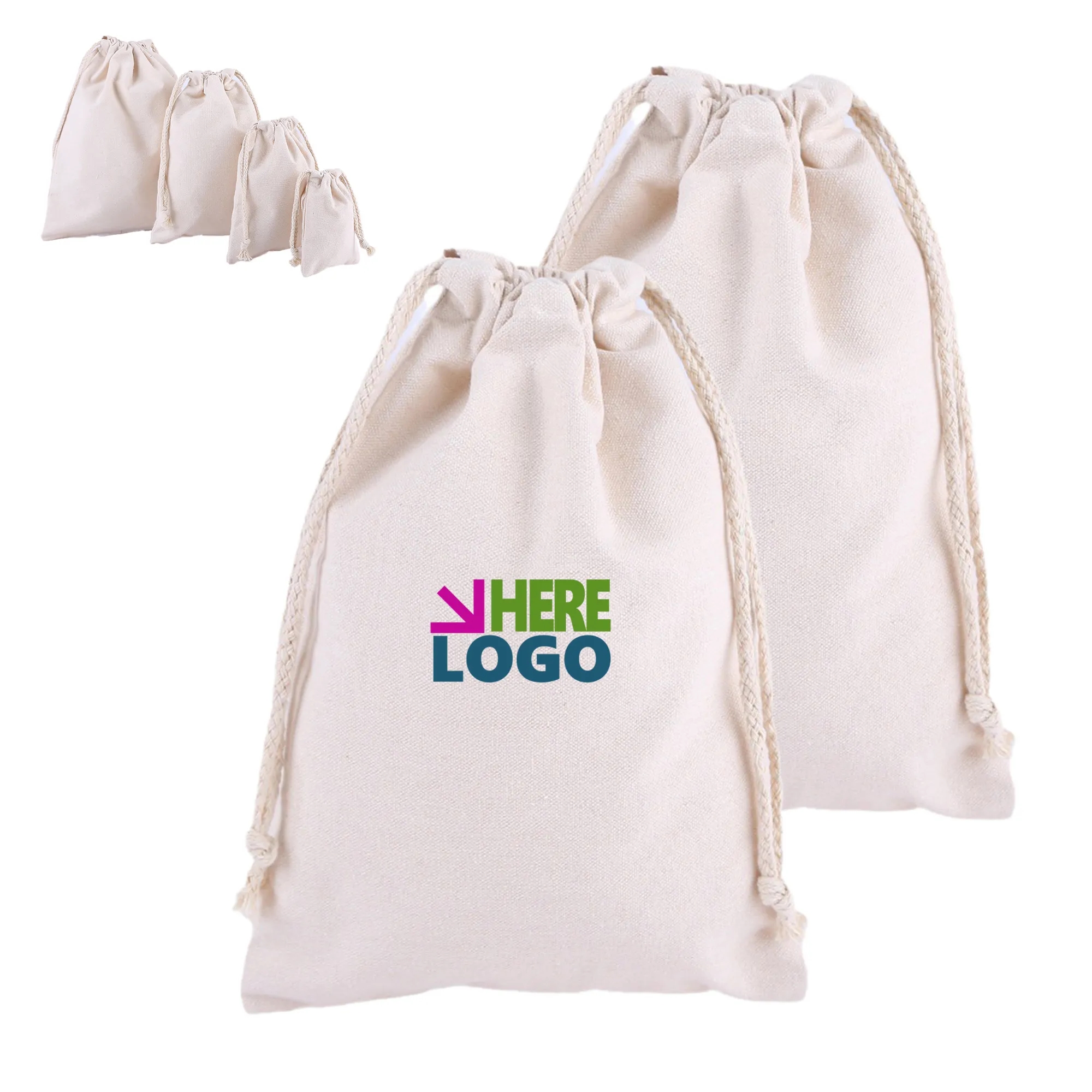 Cotton Drawstring Bag 1