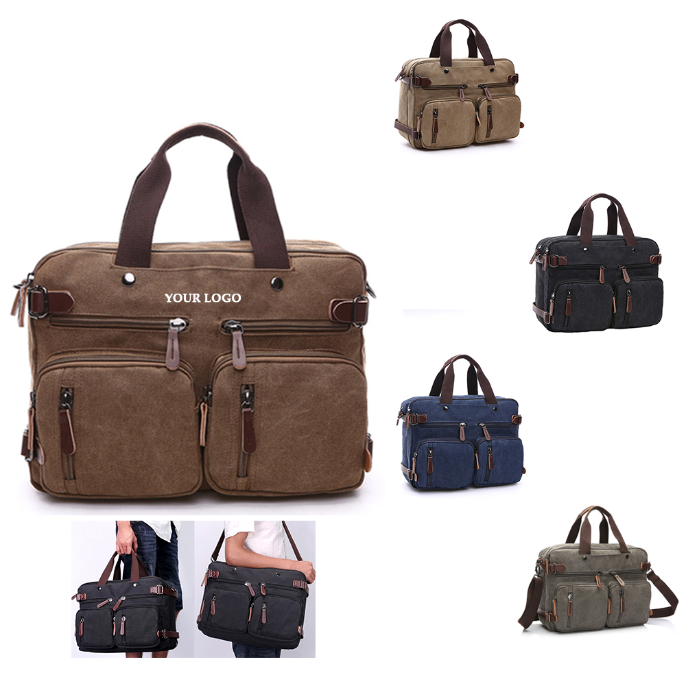 Canvas Messenger Bag Vintage 14" 2