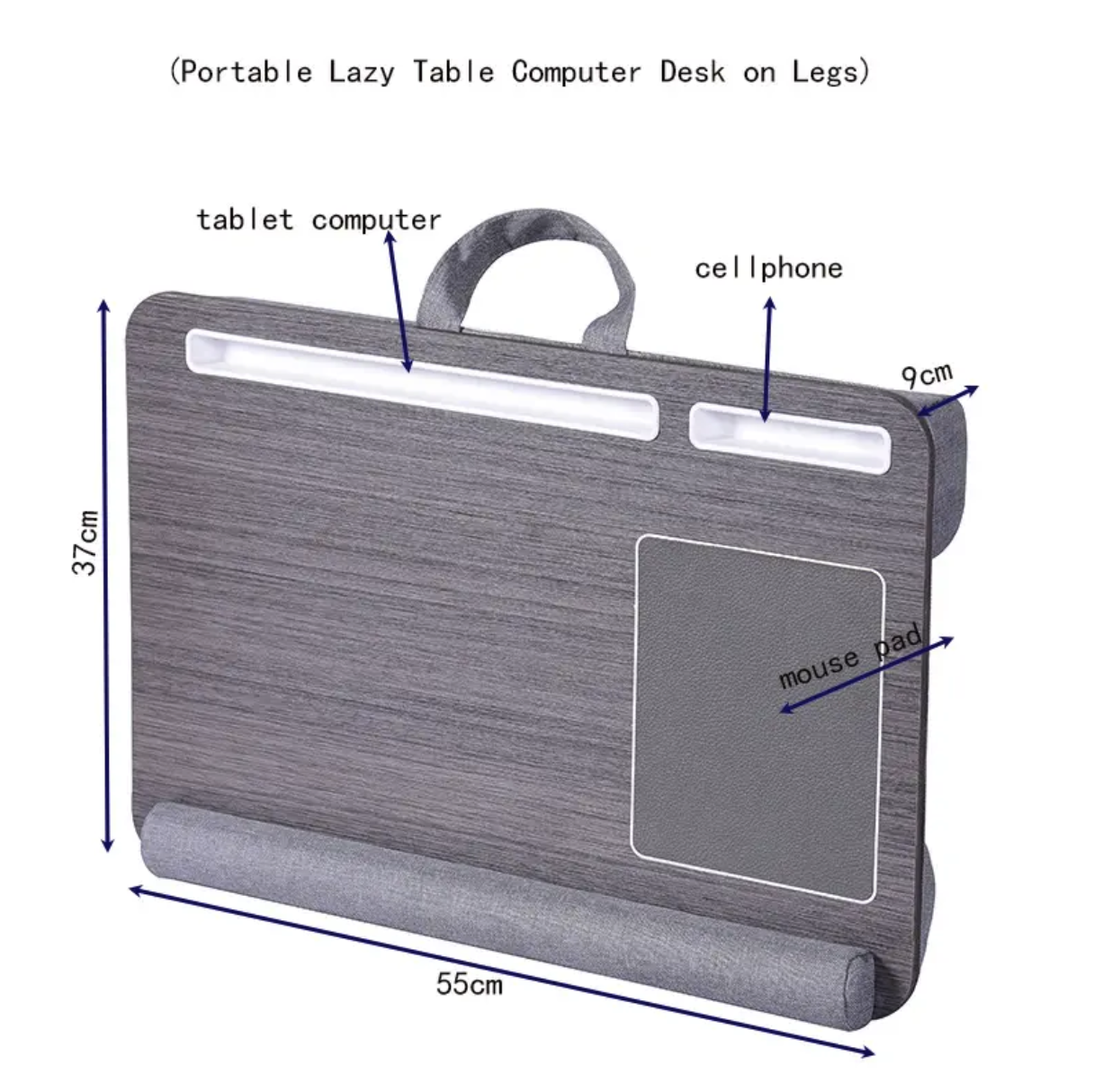 Laptop Lap Desk Built in Mouse Pad 2