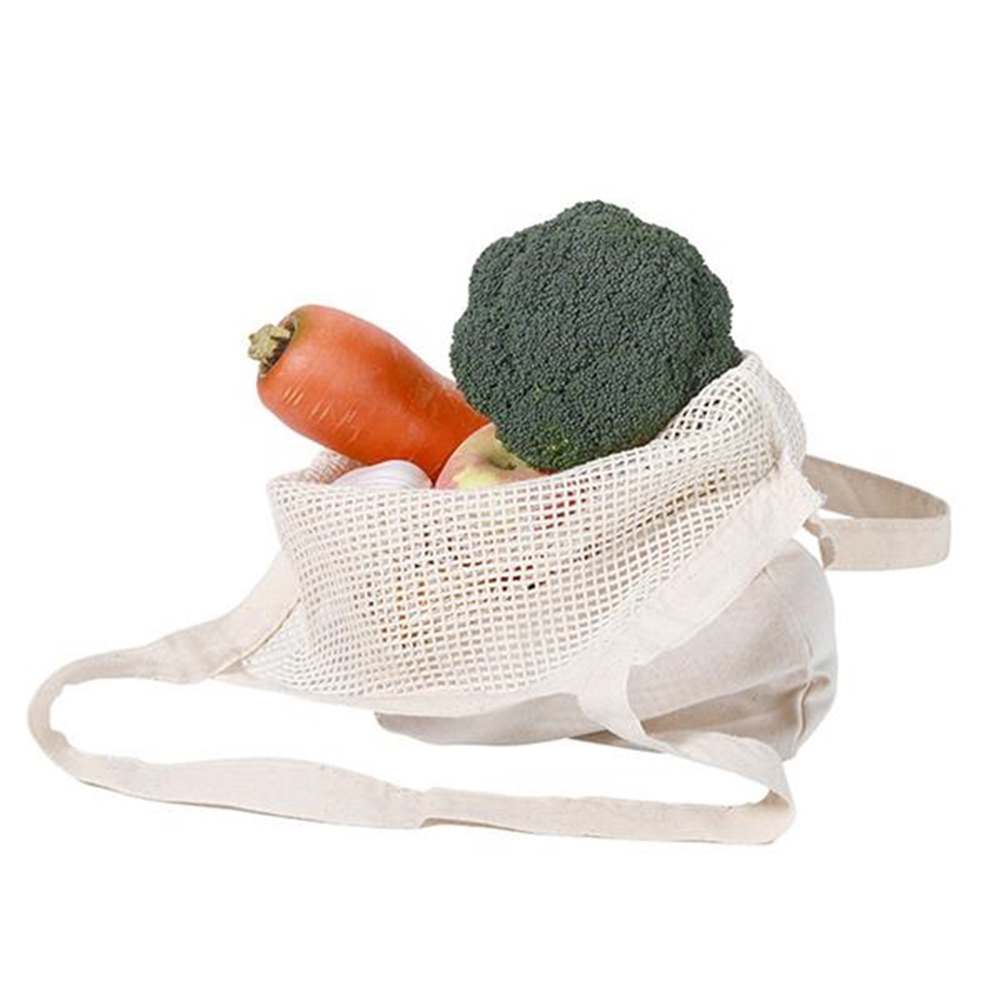 Organic Cotton Mesh Bags, custom tote bag with logo imprint 6