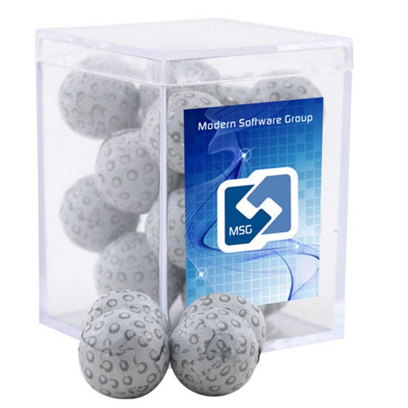 Acrylic Box with Chocolate Golf Balls 1