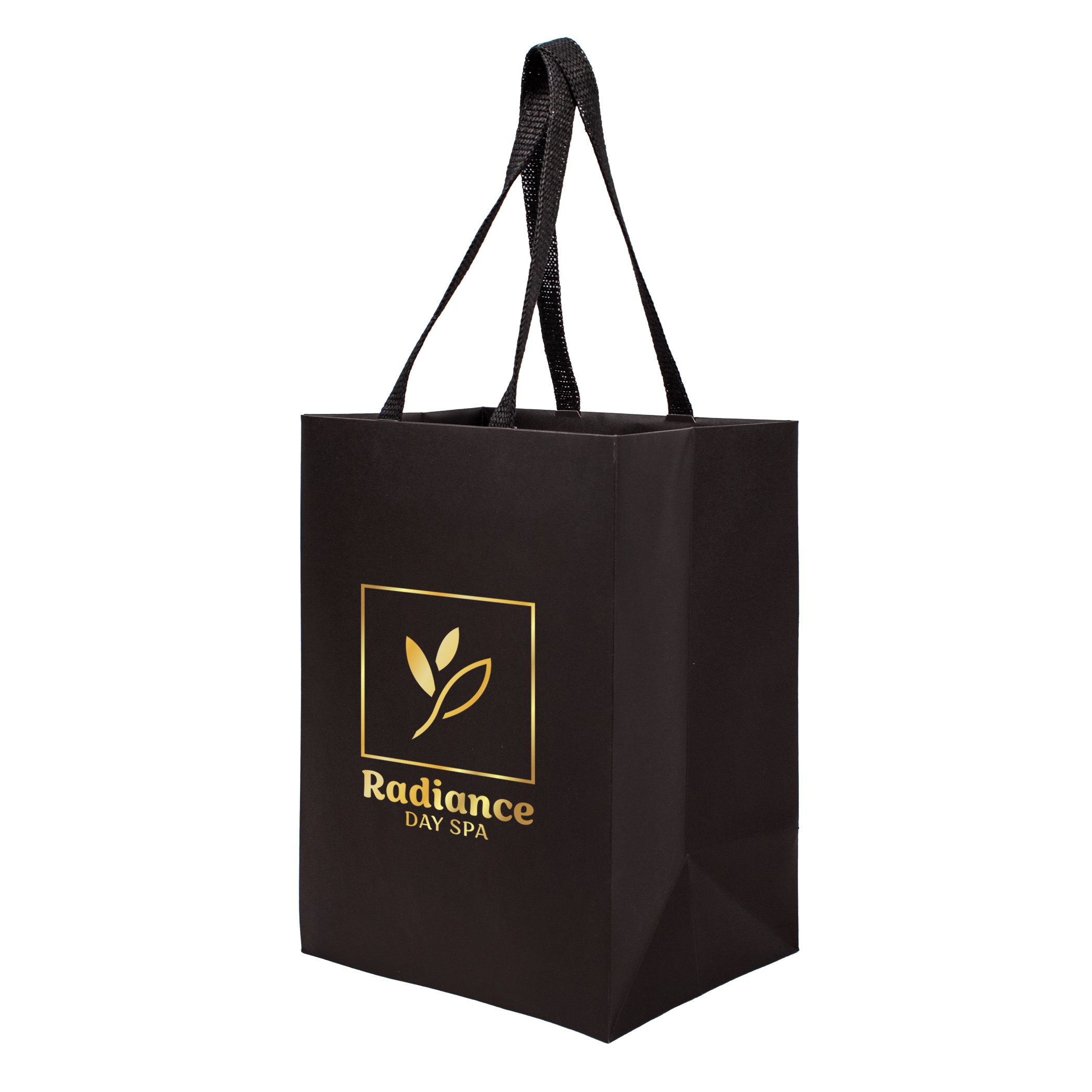 Sugarcane Paper Bag with Embedded Web Style Paper Handles - 5