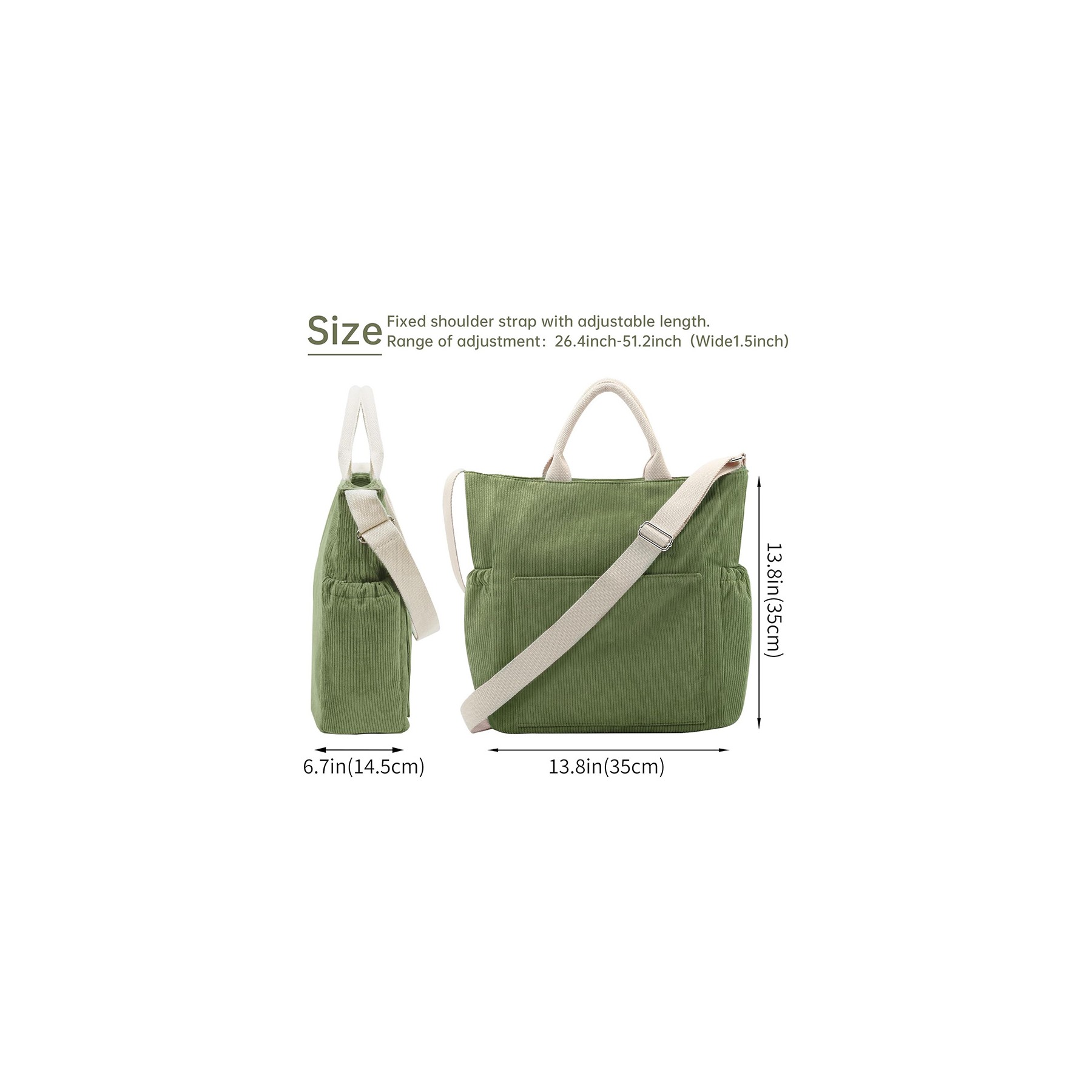 Corduroy Handbag For Women 6