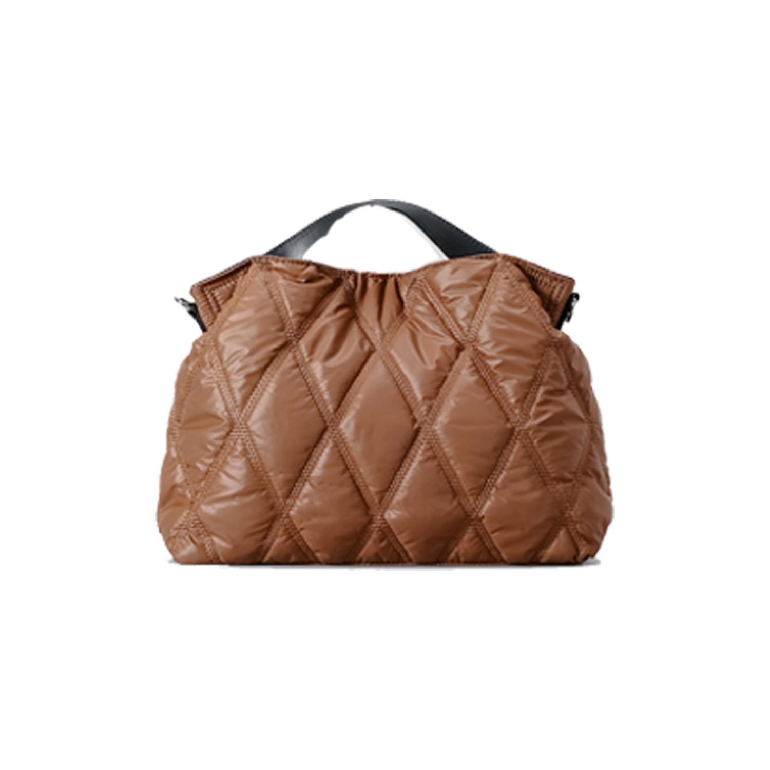 Simple Solid Color Down-Filled Tote Cotton Handbag, custom tote bag with logo imprint 5