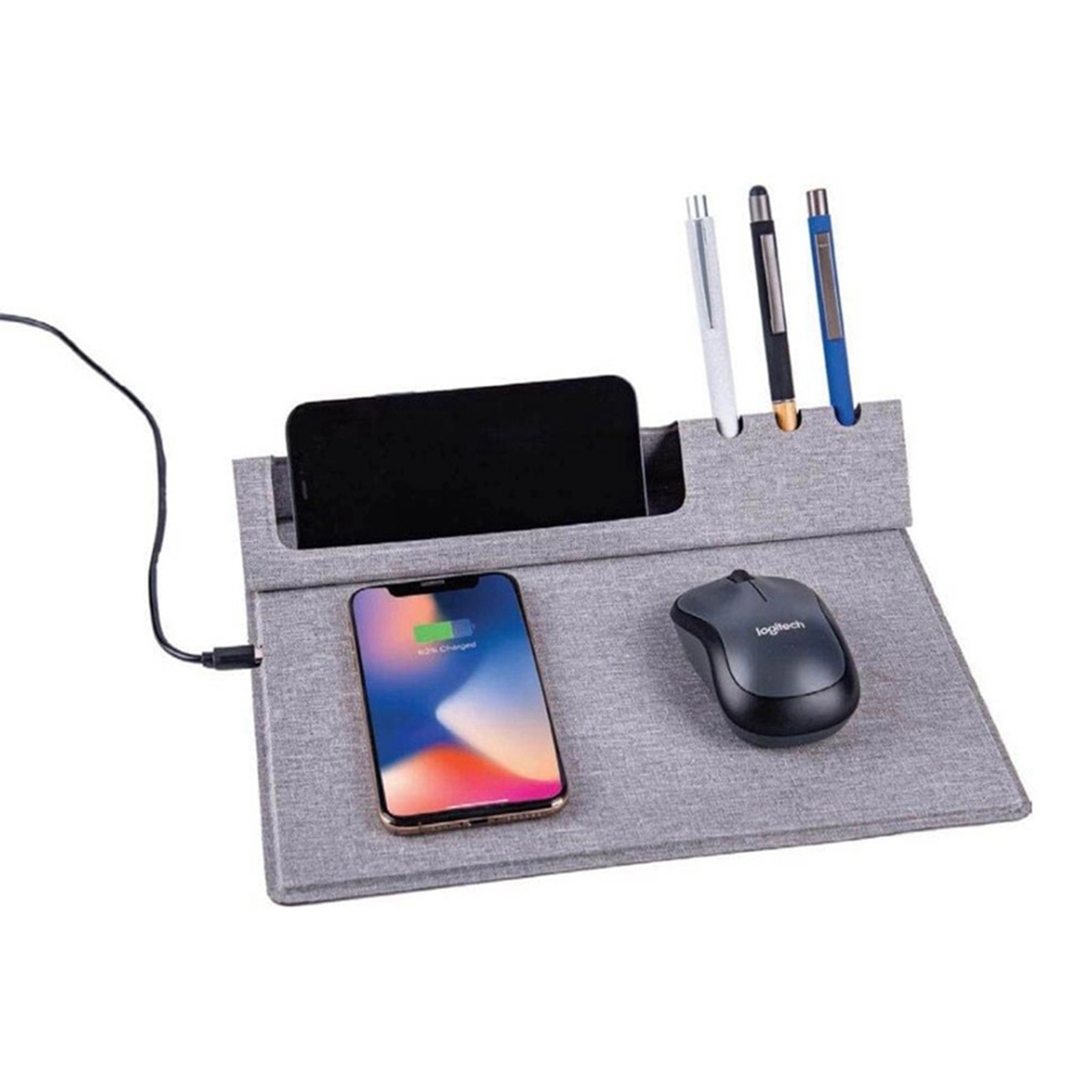 3 in 1 10w Wireless Charger Computer Mouse Pad 7
