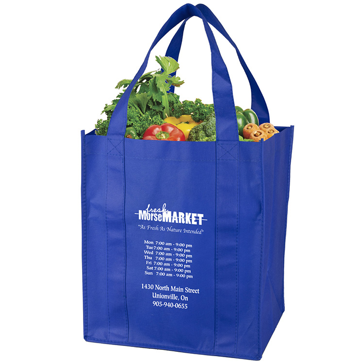 13"W x 15"H x 10"Gusset -"SUPER MEGA" Grocery Shopping Tote Bag 21