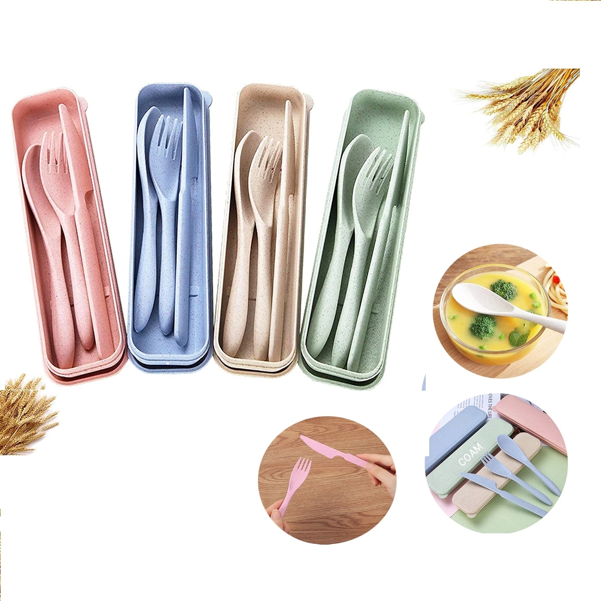 Wheat Straw Cutlery Set 2