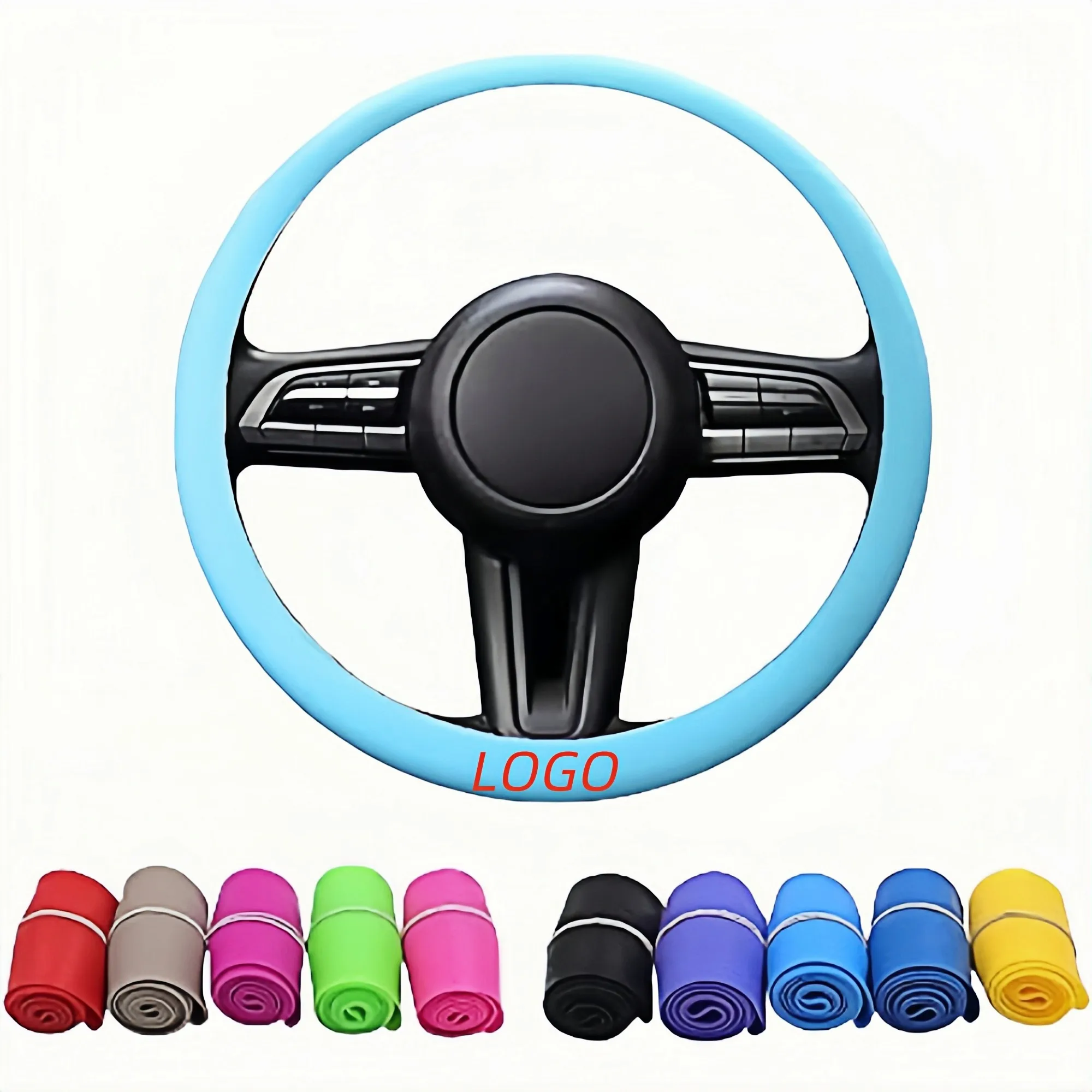 Silicone Car Steering Wheel Protector 2