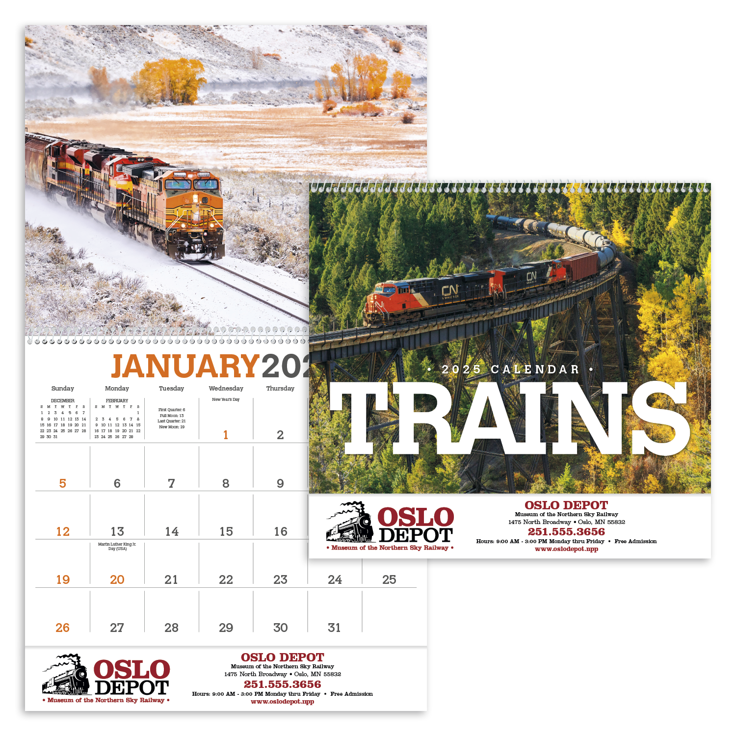 Triumph® Calendars Trains Calendar 25