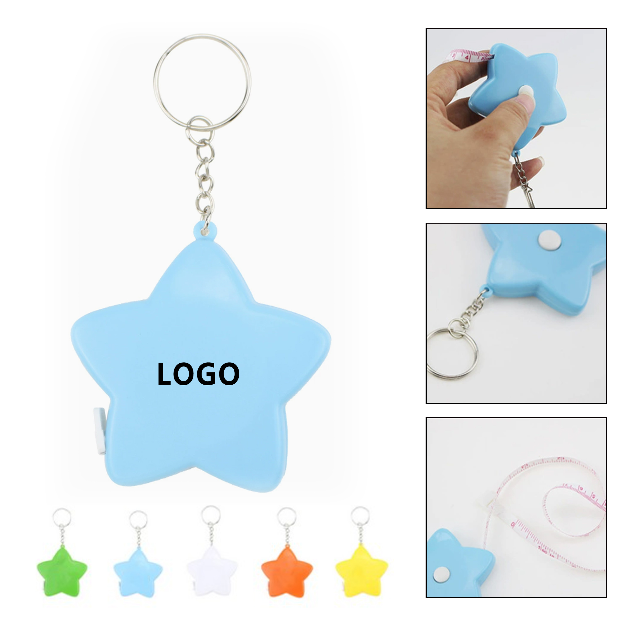 Star Measuring Tape Keychains 1