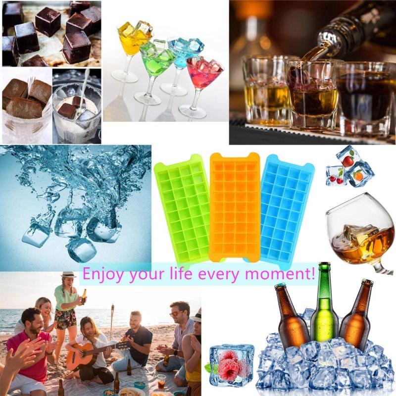 36-Ice Trays Silicone Ice Cube Molds w/Sealing Lid 7