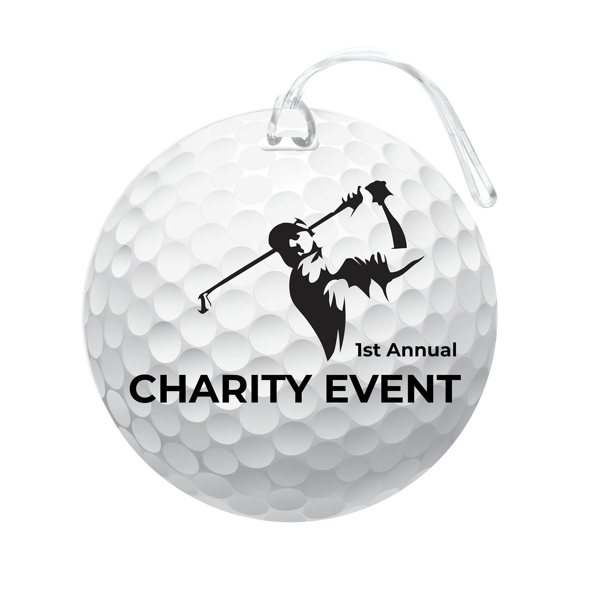 Imprinted Full Color Round Luggage Tag