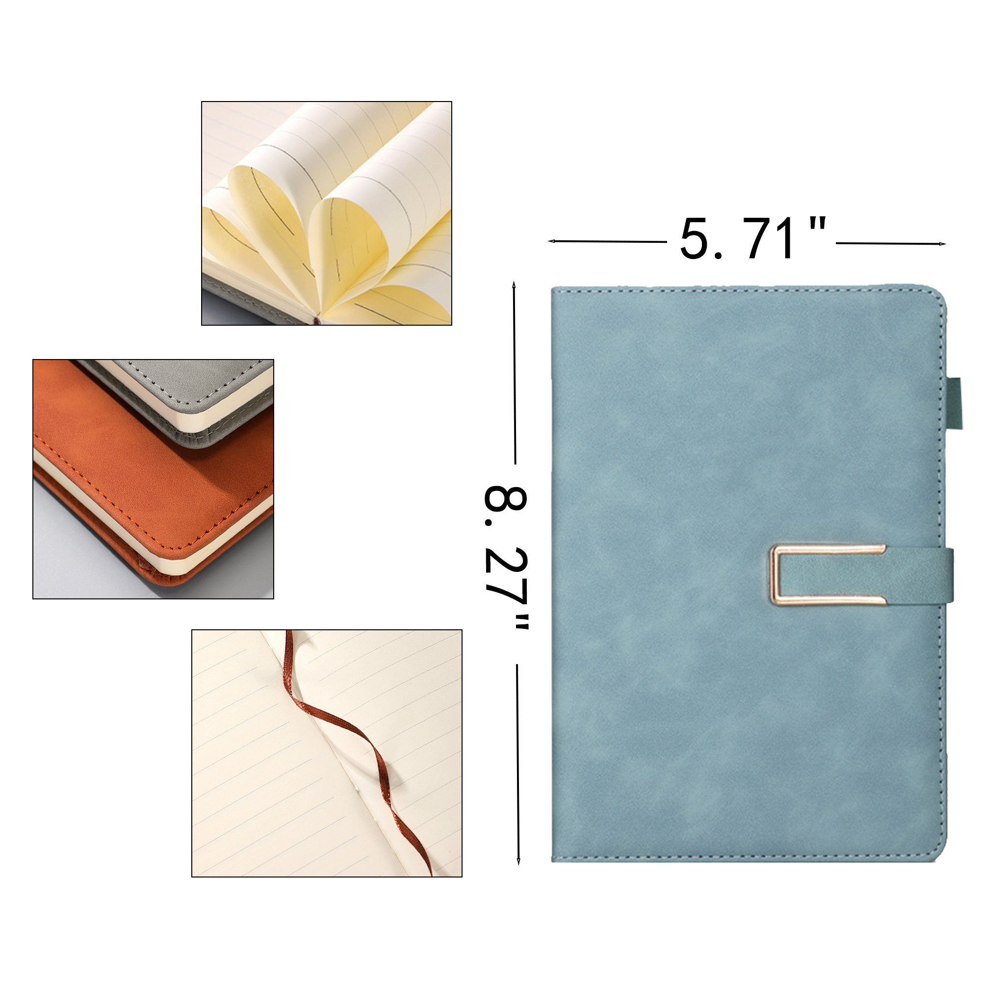 A5 PU Leather Hardcover Notebook 3
