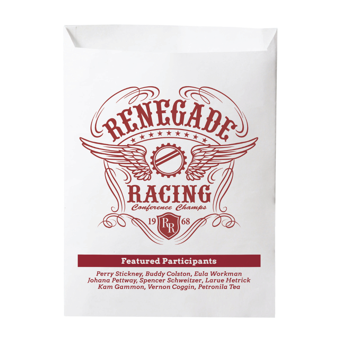 One Color 2-Sided Paper Merchant Bag (7.5" x 10")