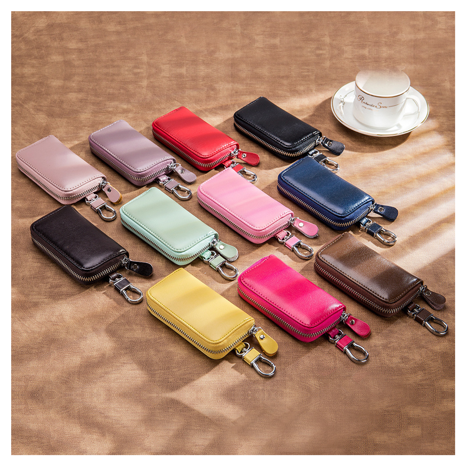 Leather Key Case Wallet 4