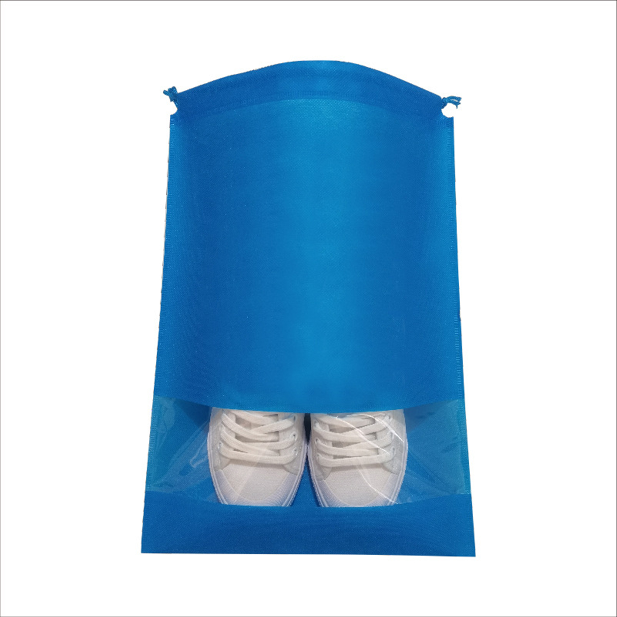 Non Woven Drawstring Footwear Pouch With Window 7
