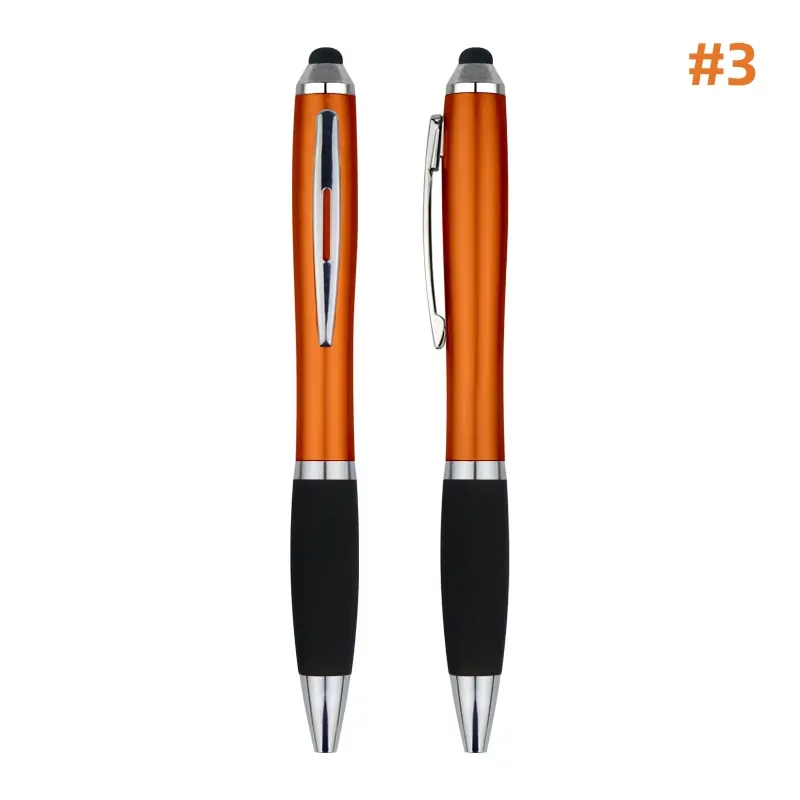 Illuminated Logo Gourd Shaped Touch Ballpoint Twist Pen 5