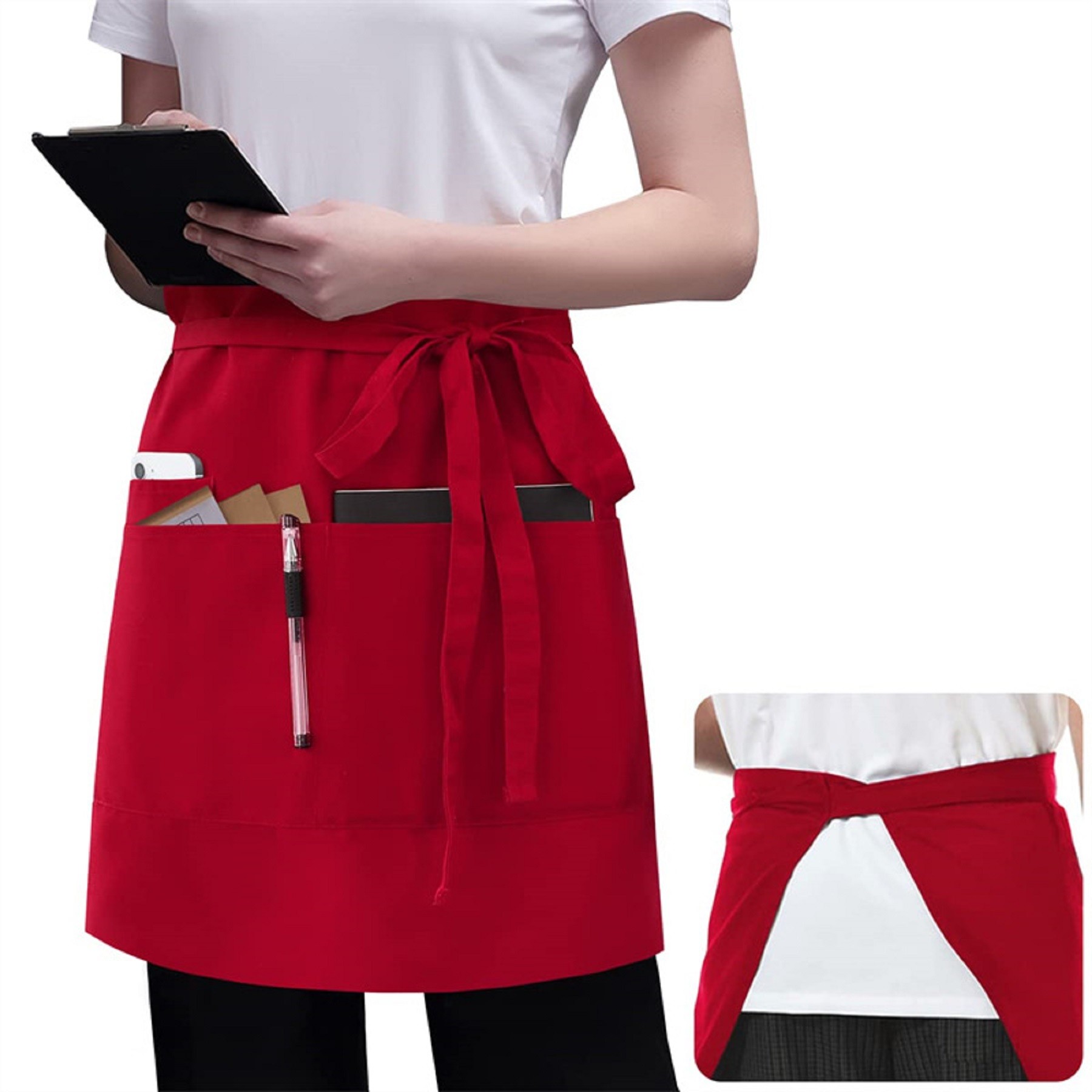 Server Apron with 3 Pockets 2