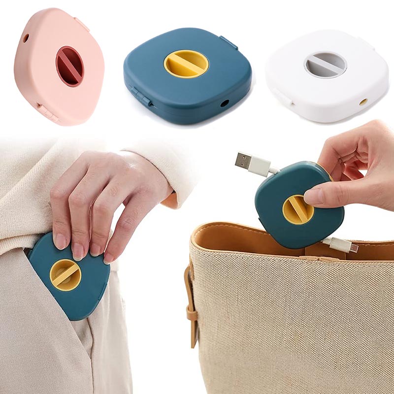 Cord Winder Headset Smart Storage Box Phone Holder 3