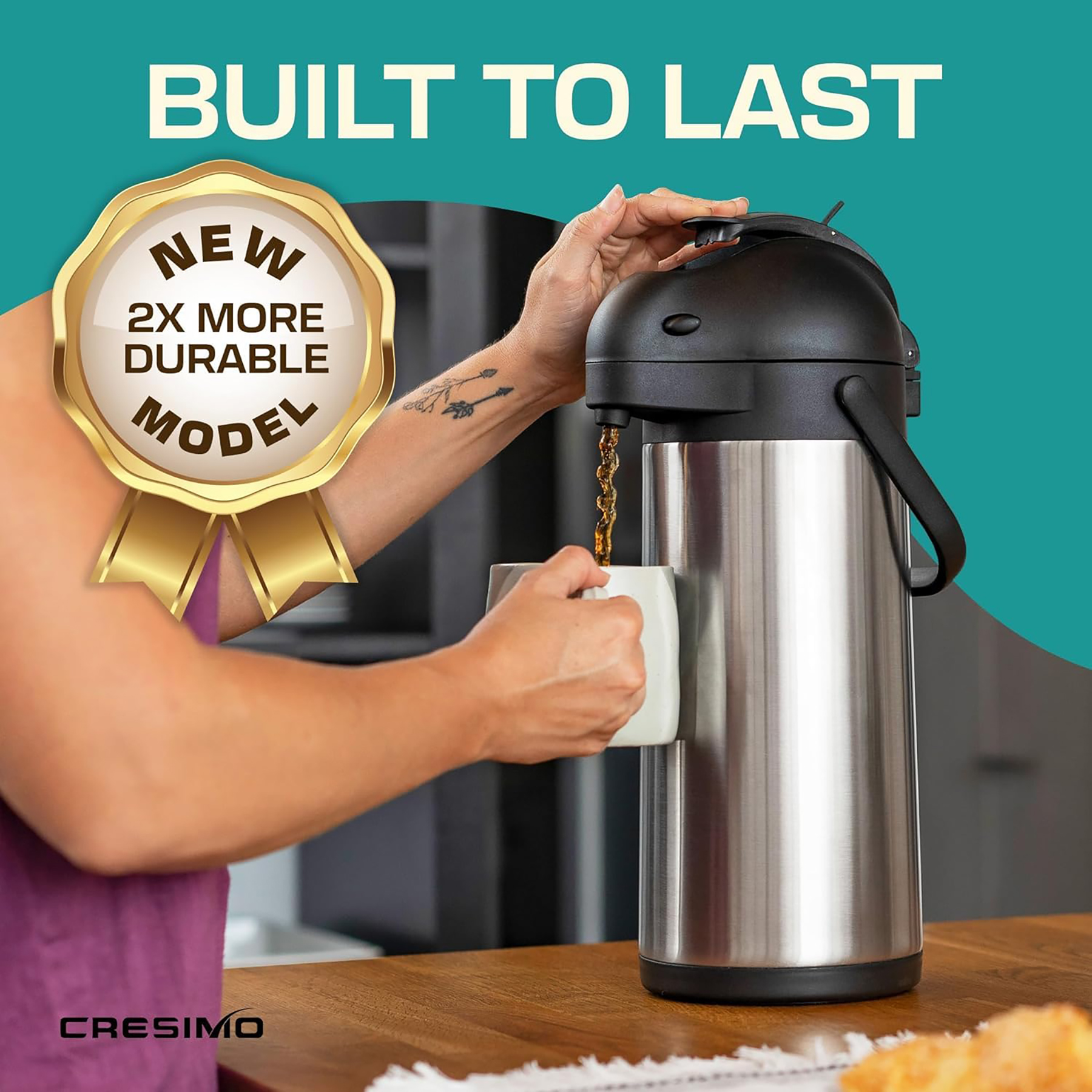 100 OZ Coffee Pot With Pump 5