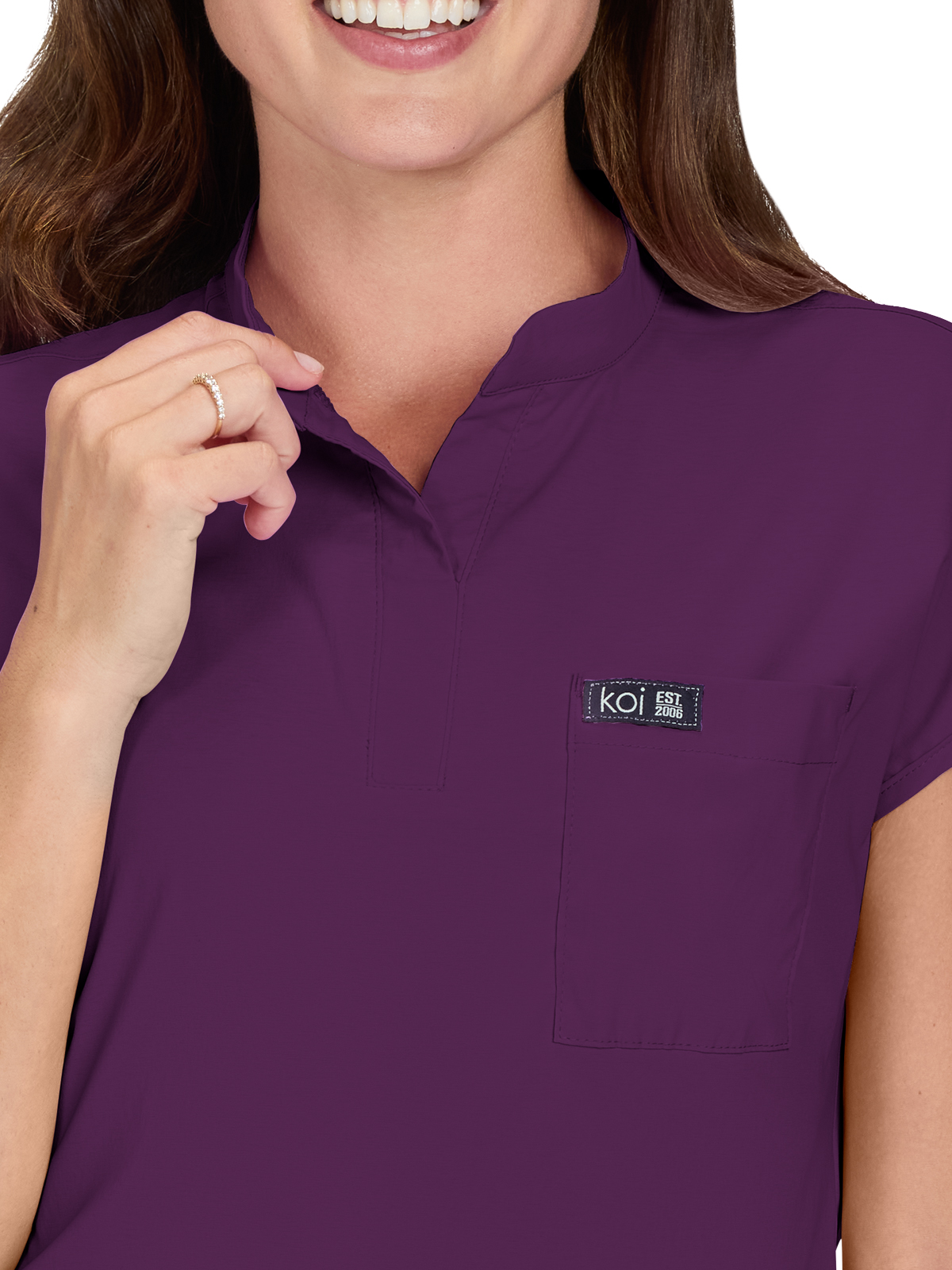 koi - Basics - Women's One-Pocket Stretch Tuck-In Ari Top 66