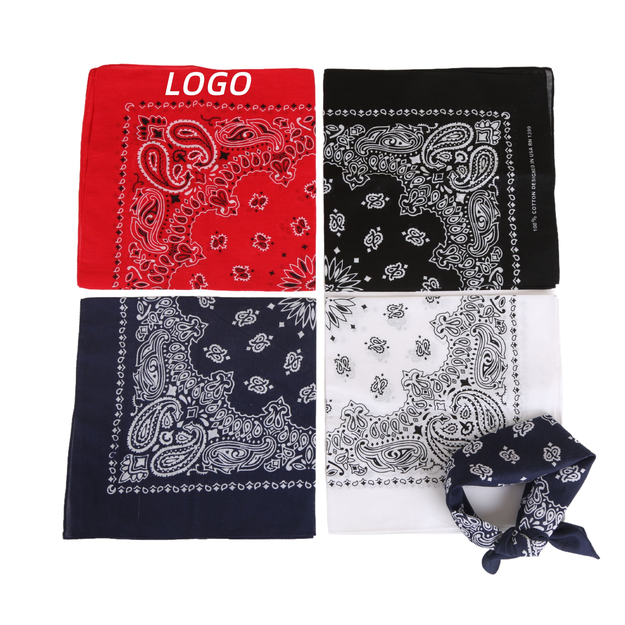 Full Color 22" Cotton Bandana 2