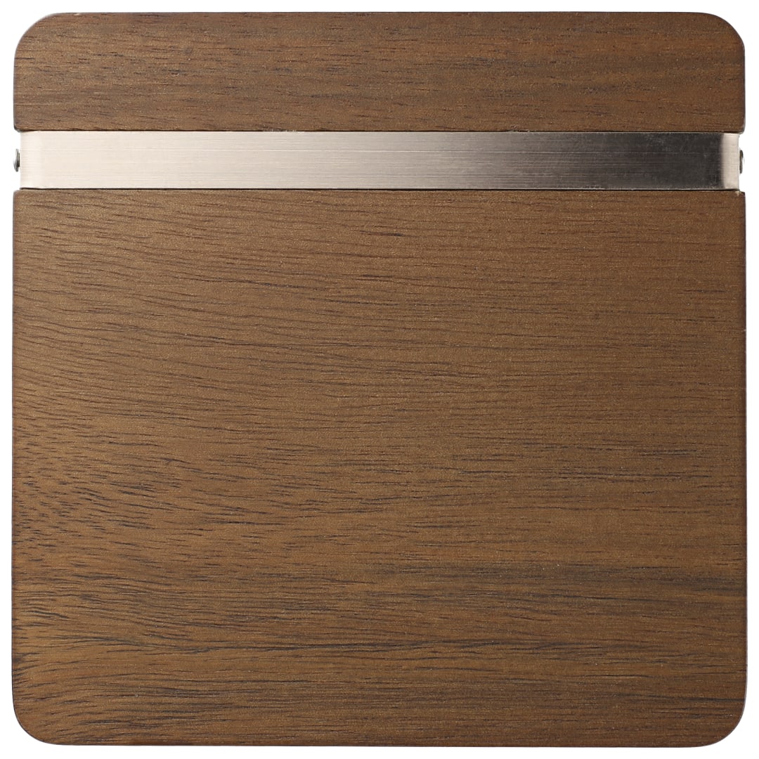 Graze Wood and Metal Coaster Set 10