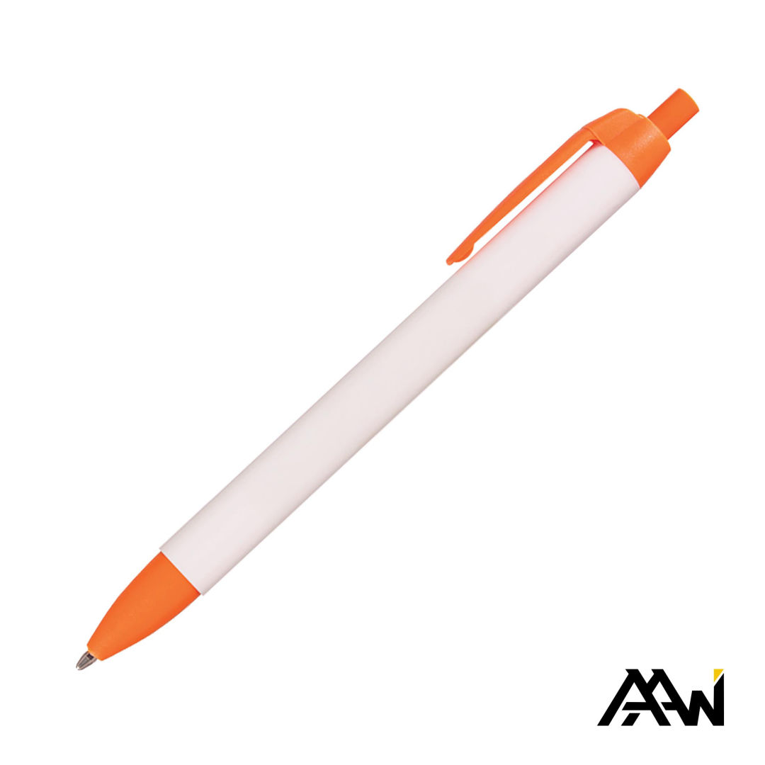 Widebody Pen w/Glossy White Barrel - Matte Colored Accent 17