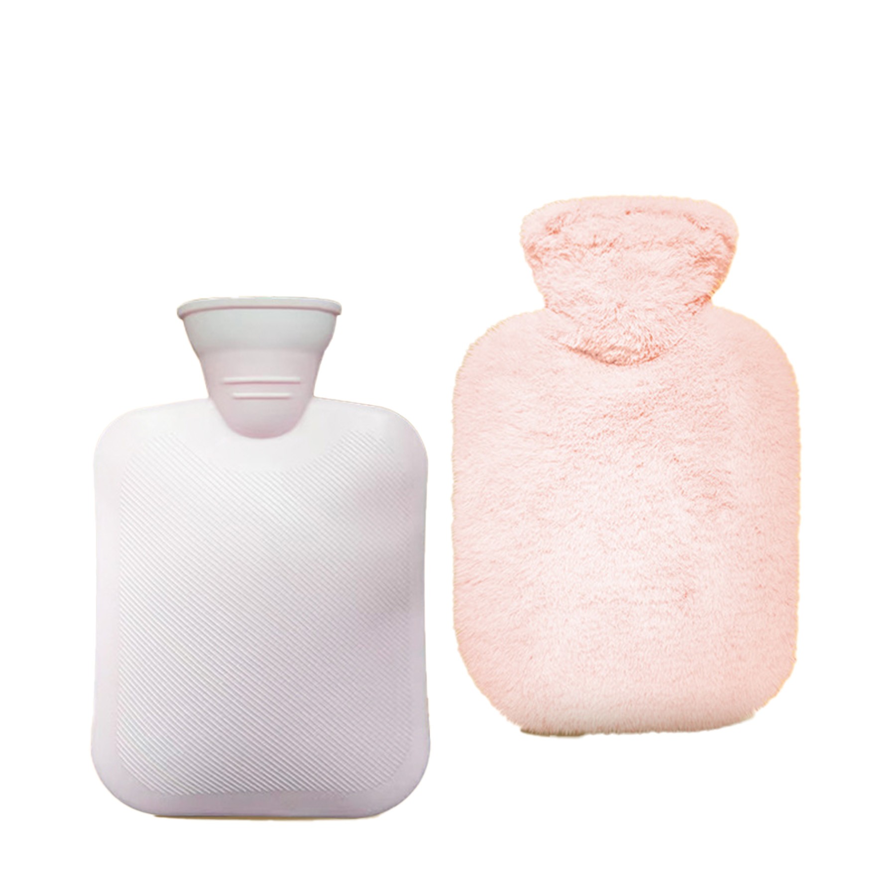 Rabbit Fur-Like PVC Hot Water Bottle 3