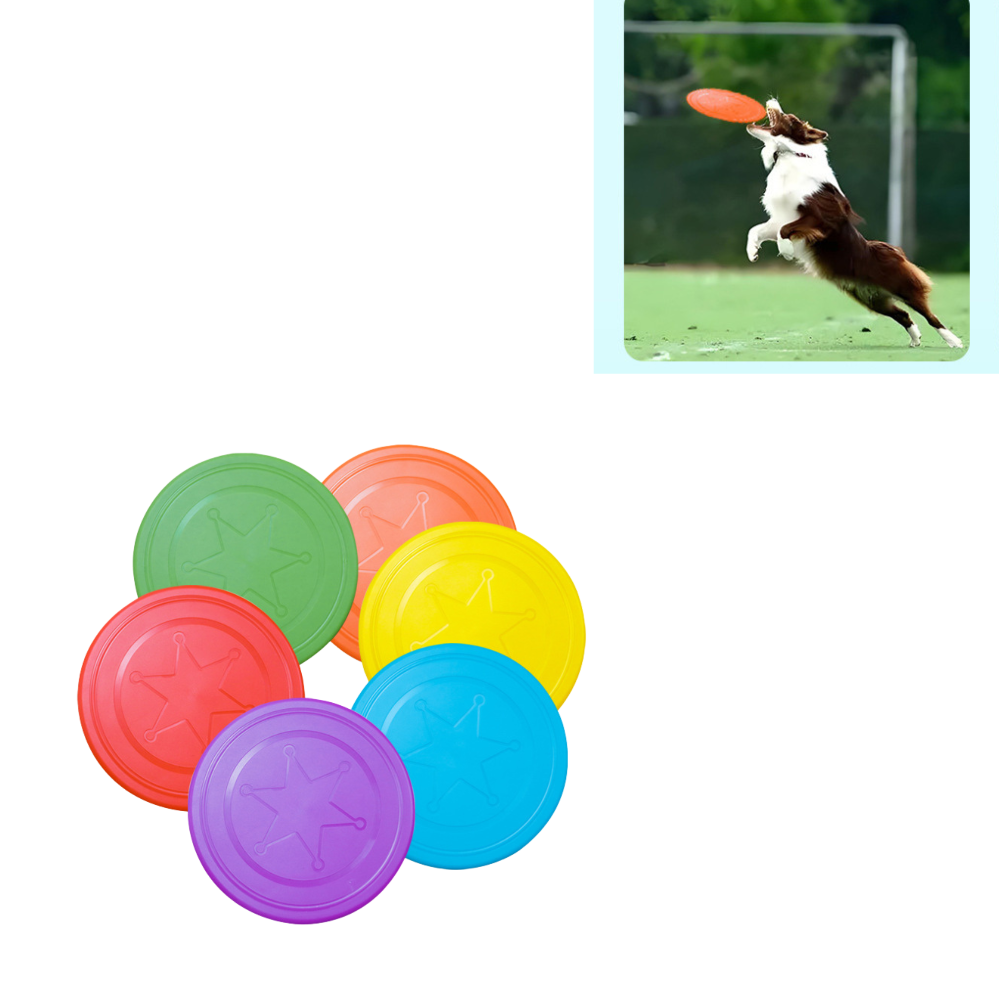Pet-Friendly Dog Flying Disc for Outdoor Fun 2