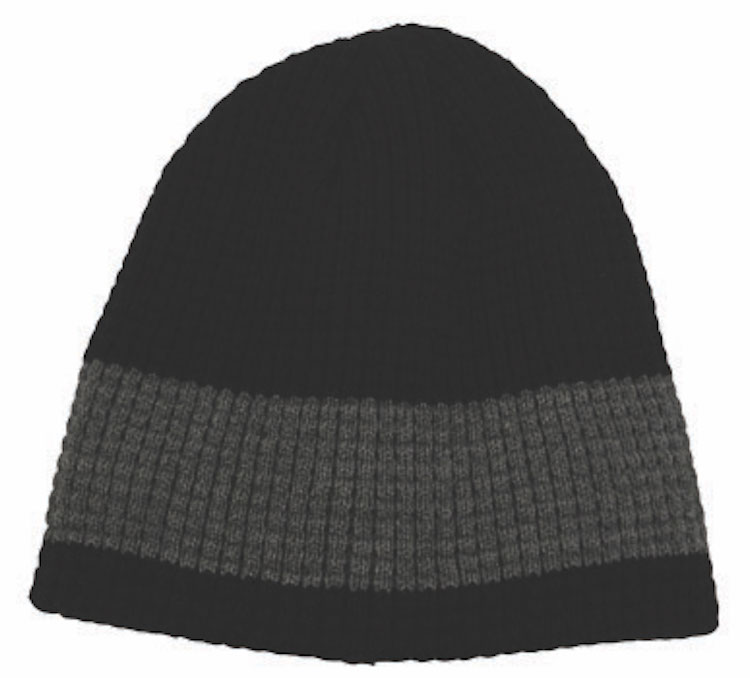 2-Tone Big Bear Wide Stripe Eco Beanie 5