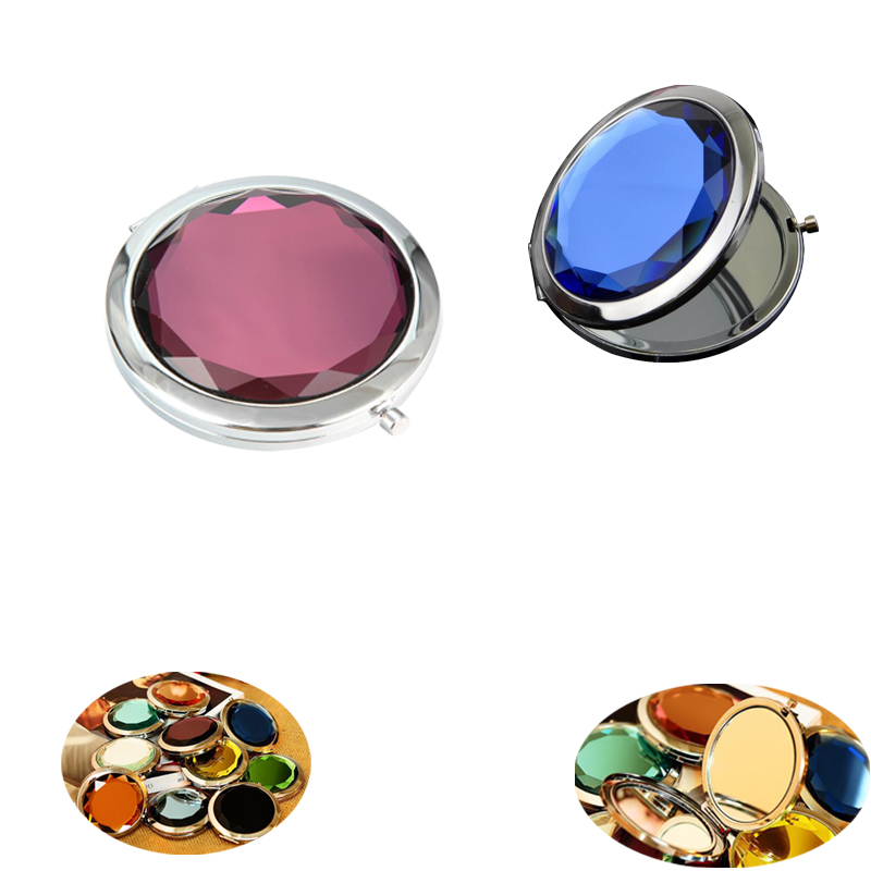 Crystal Folding Makeup Mirror 2