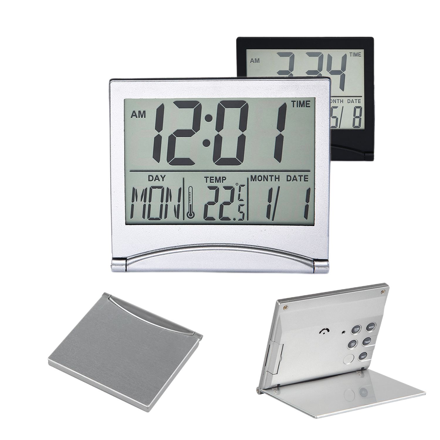 Foldable Travel Alarm Clock 2