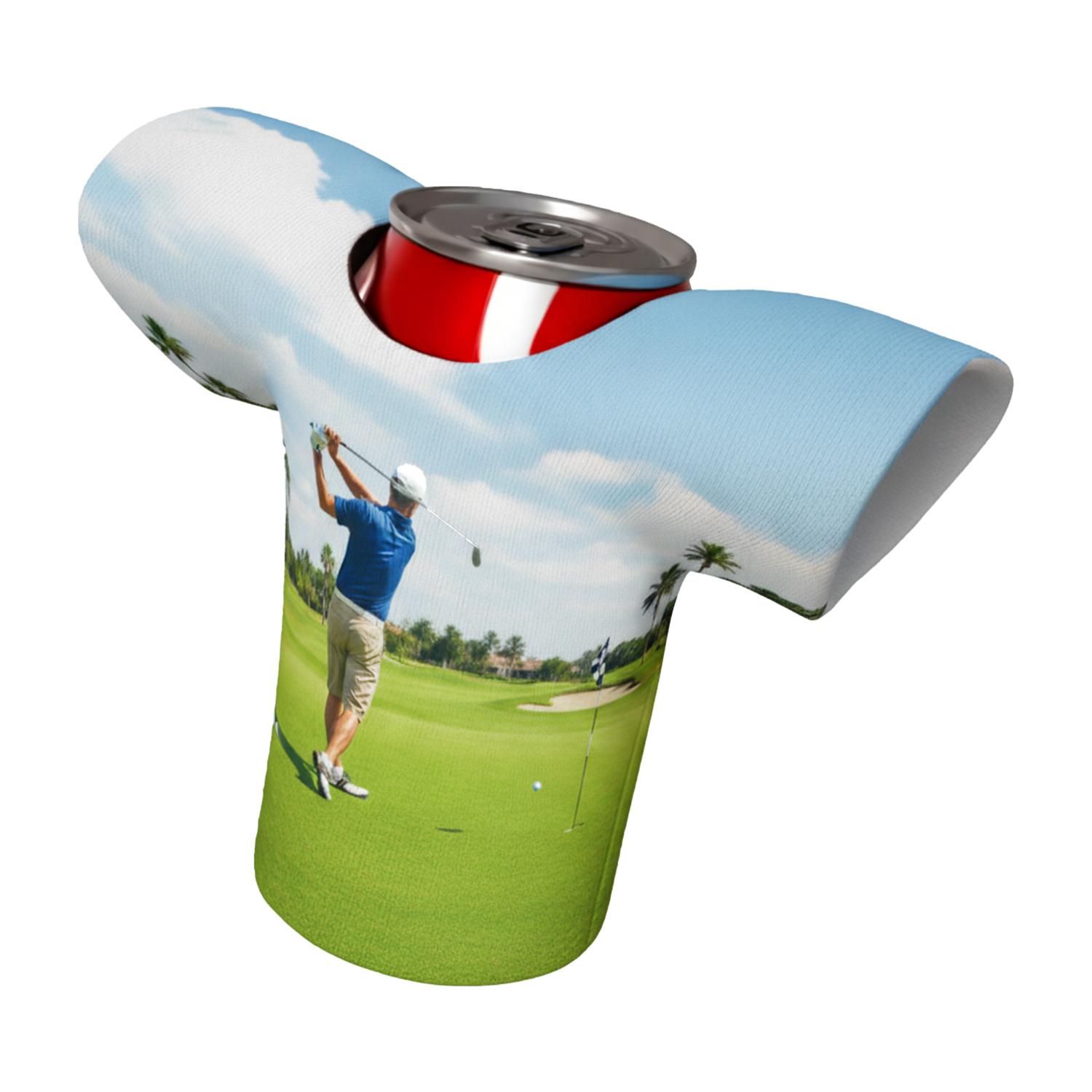 Premium 12 oz Full Color Jersey Foam Can Cooler 1