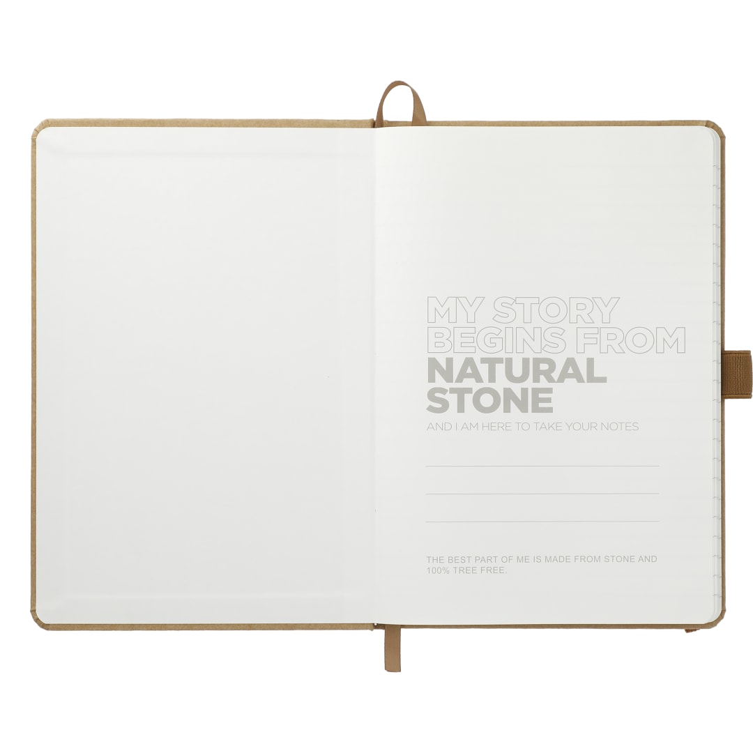 5.5" x 8.5" Washable Kraft Stone Bound Journal 19