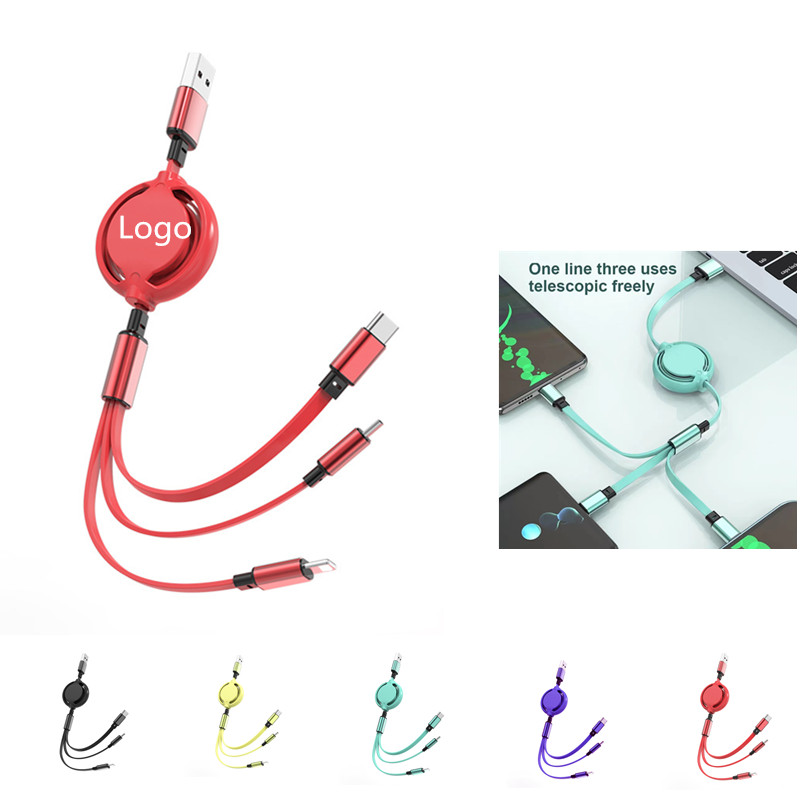 3 In 1 Retractable Charging Cable 1