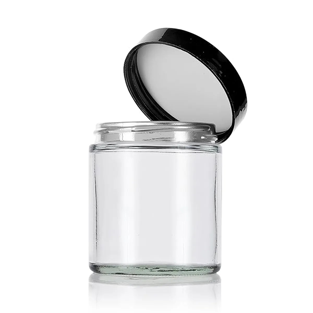 4 oz Clear cosmetic bottle Glass Jar 4