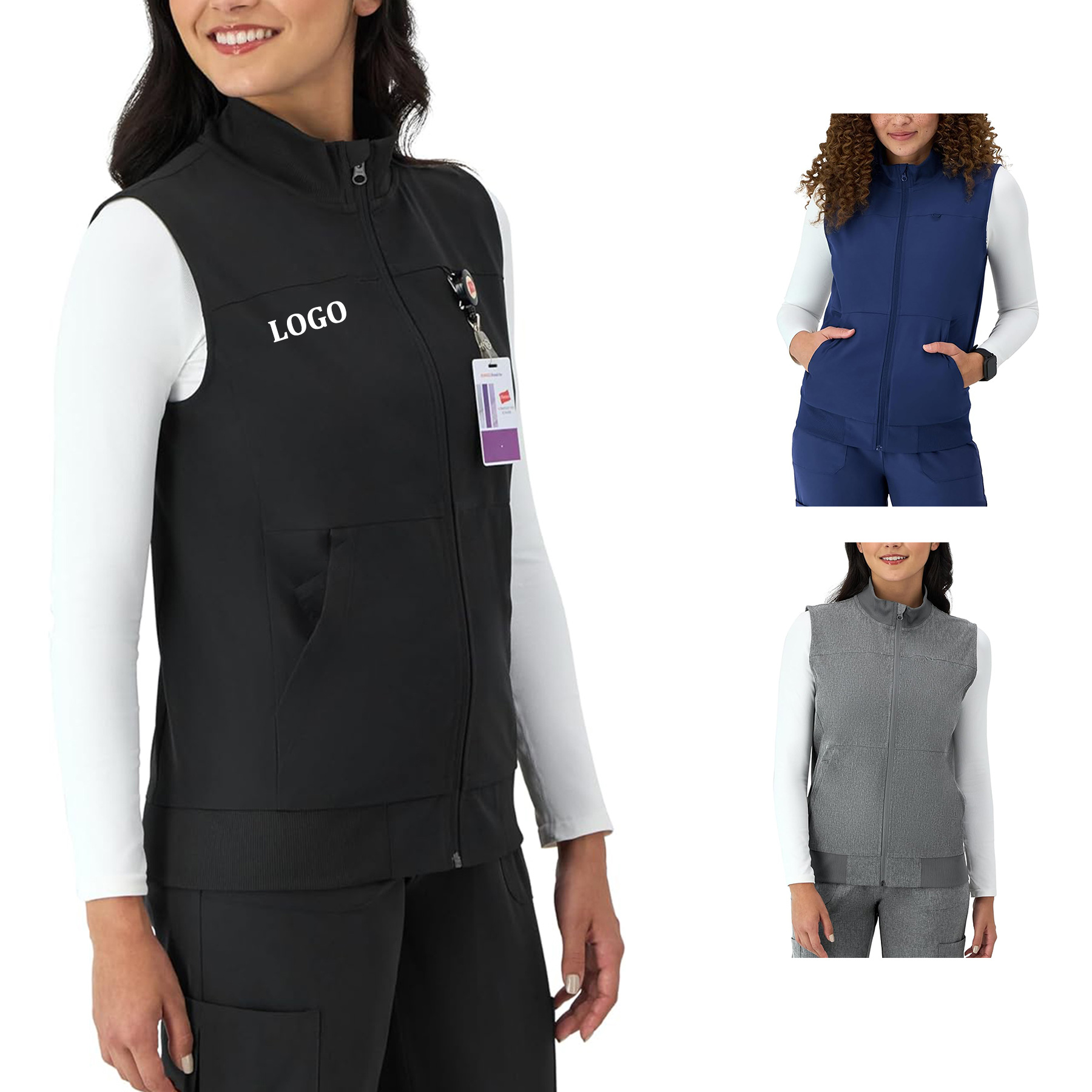 Comfort Fit Scrubs Healthcare Vest 6