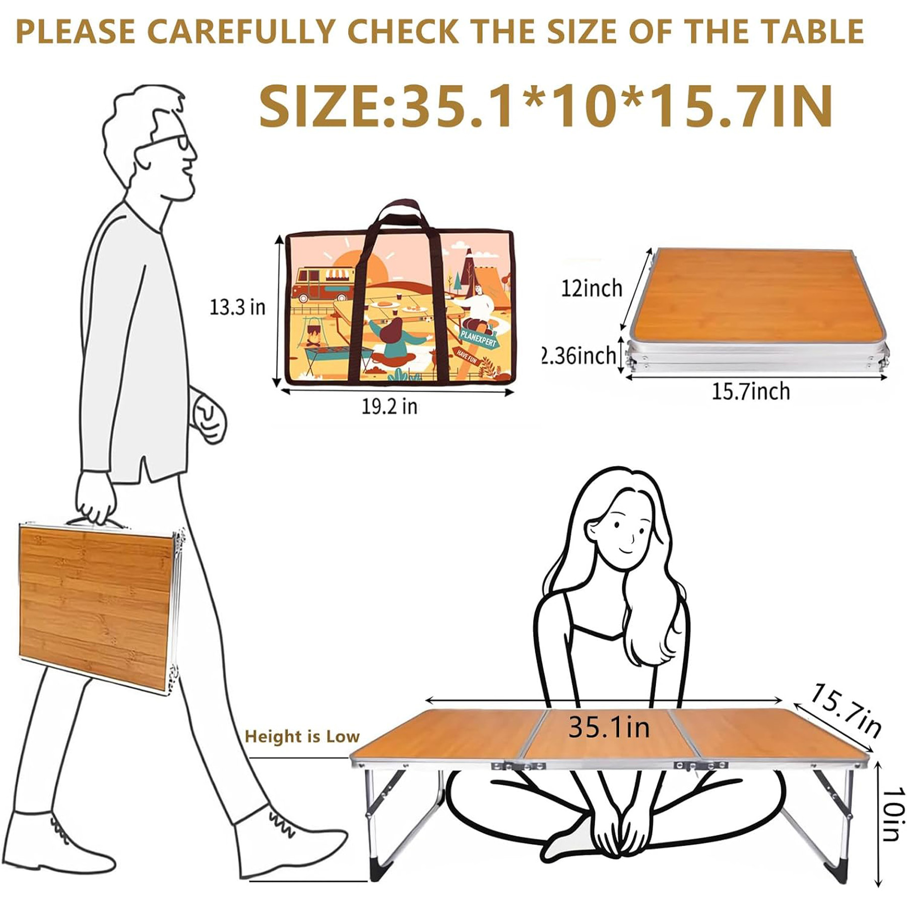 Outdoor Camping Folding Table 3