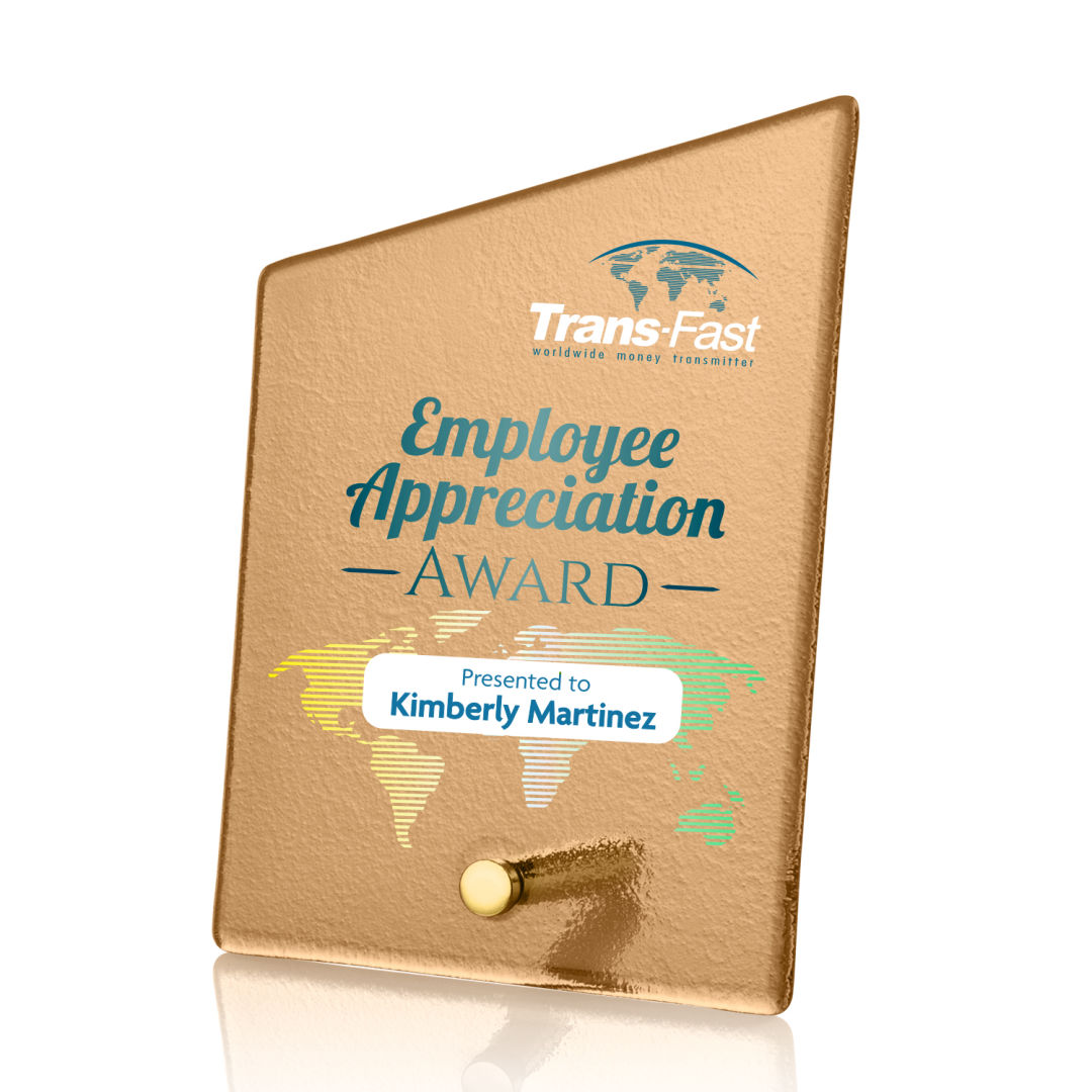 Atchison Russet Slant VividPrint™ Award - Gold 9