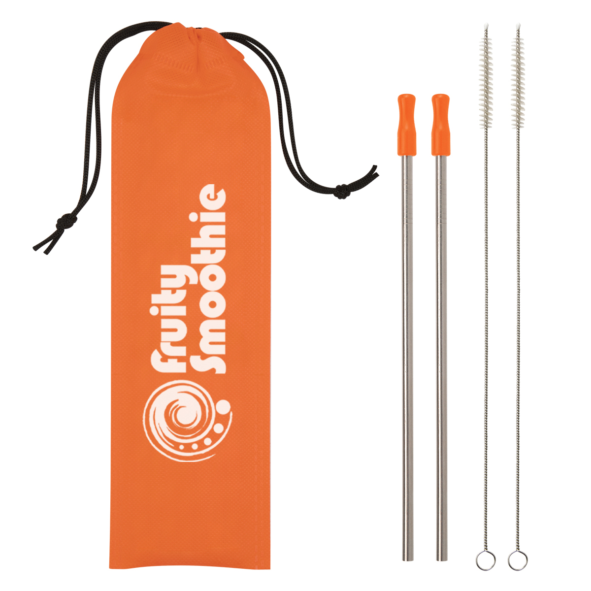 2-Pack Stainless Steel Straw Kit 10