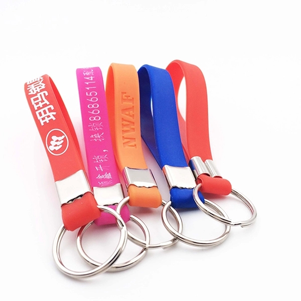 Silicone wristband keychain 2