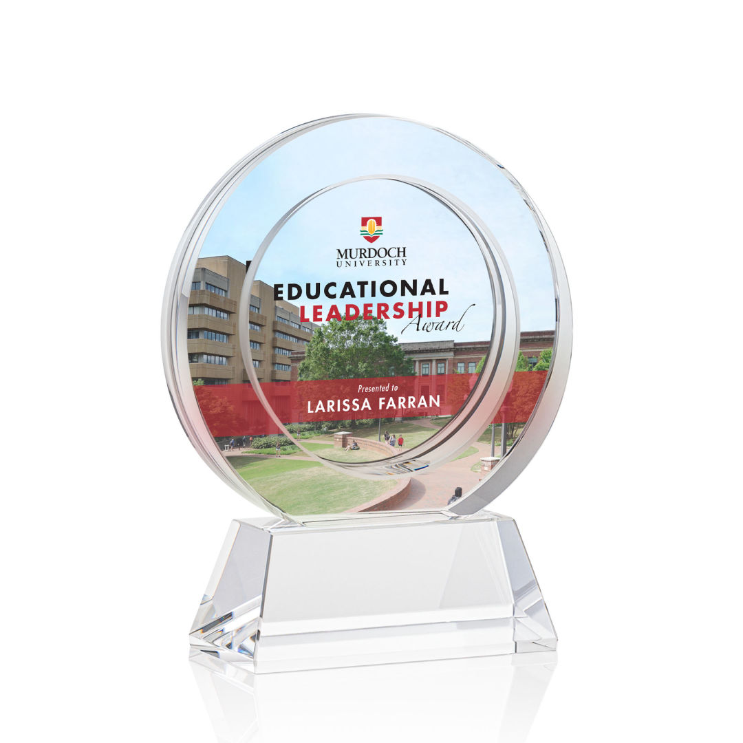 Templeton VividPrint™ Award on Base - Clear 15